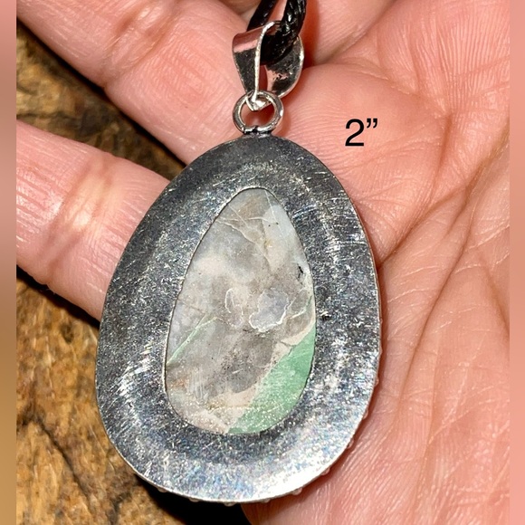 Variscite- Utahlite Pendant 2” - Picture 6 of 7